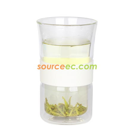 客製化360ML雙層玻璃杯禮品
