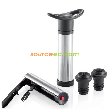 客製化真空紅酒工具套裝禮品