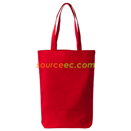 客製化可肩背色布帆布購物袋中型基本款(LOGO網版印刷)禮品