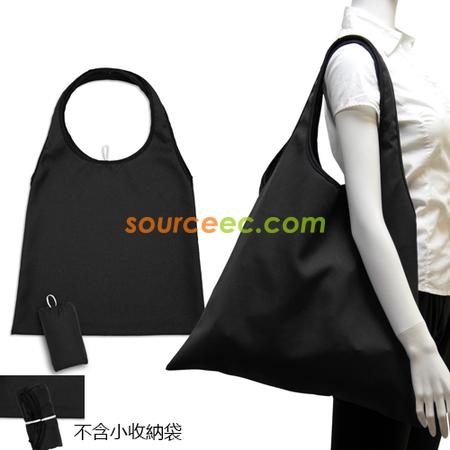 客製化網印折疊購物袋 - 長提把禮品