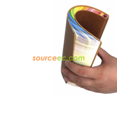 客製化彩虹邊皮製筆記簿禮品