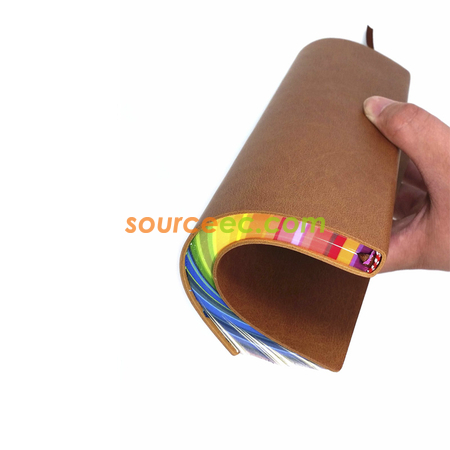 客製化彩虹邊皮製筆記簿禮品