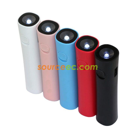 客製化迷你帶燈行動電源禮品