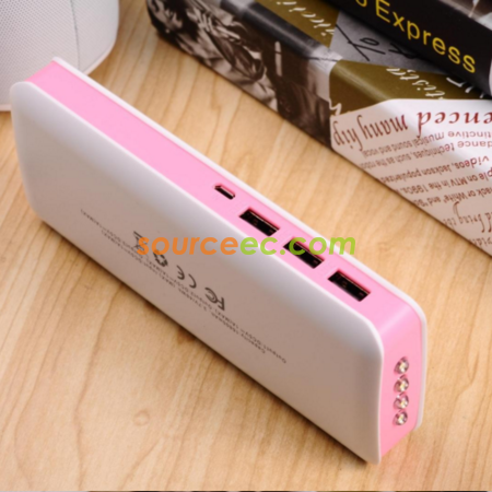 客製化三充帶燈行動電源禮品