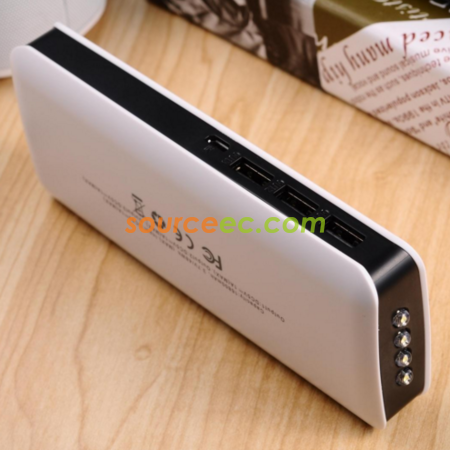 客製化三充帶燈行動電源禮品