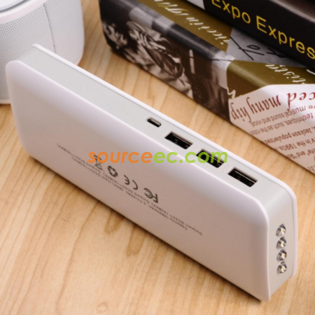 客製化三充帶燈行動電源禮品
