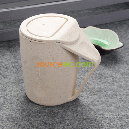 客製化300ML小麥秸稈禮品杯禮品