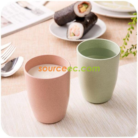 客製化280ML小麥秸稈漱口杯禮品