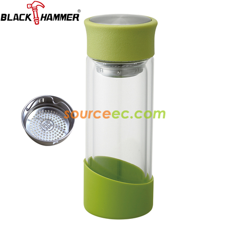 客製化400ML BLACK HAMMER玻璃水瓶禮品