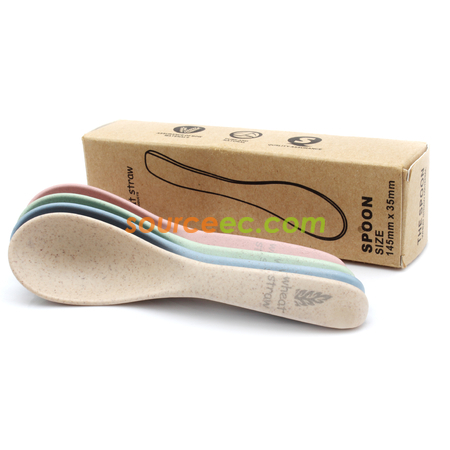 客製化麥稈湯匙（4隻裝）禮品