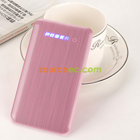 客製化超薄豎紋行動電源禮品