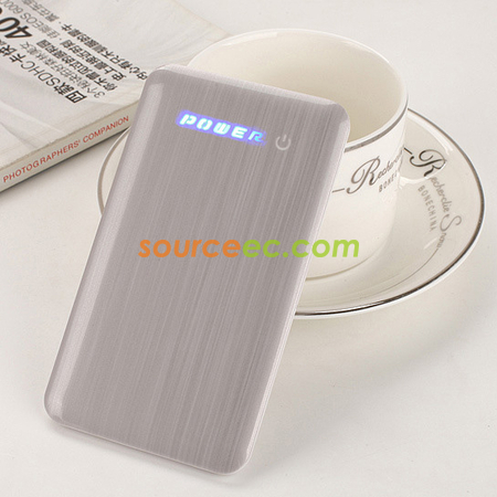 客製化超薄豎紋行動電源禮品