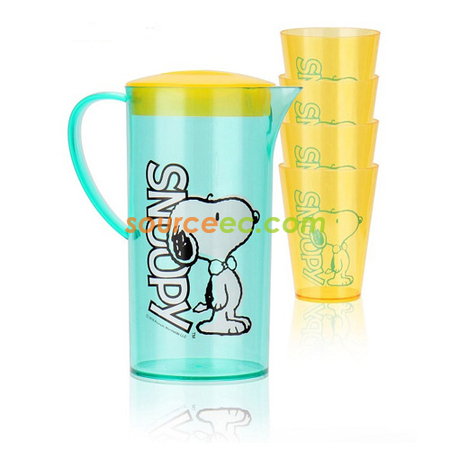 1000ML 史努比悅活一壺四杯套裝
