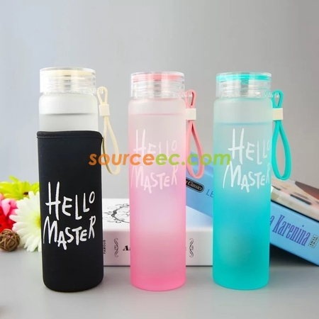 客製化480ML磨砂玻璃杯禮品