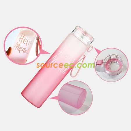 客製化480ML磨砂玻璃杯禮品