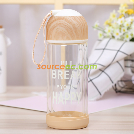 客製化260ML 雙層隔熱玻璃杯禮品