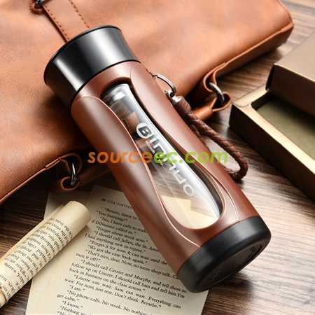 客製化350ML 耐摔玻璃杯禮品