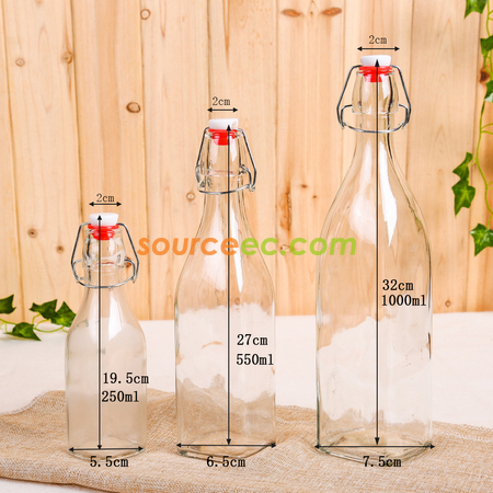 客製化樂扣酵素果汁飲料玻璃瓶禮品