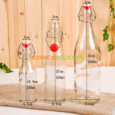 客製化樂扣酵素果汁飲料玻璃瓶禮品