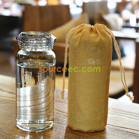 客製化370ML 漸變色鑽石玻璃杯禮品