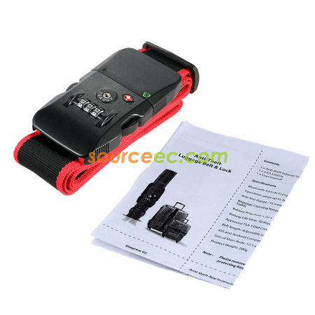 客製化TSA藍牙密碼鎖行李帶禮品