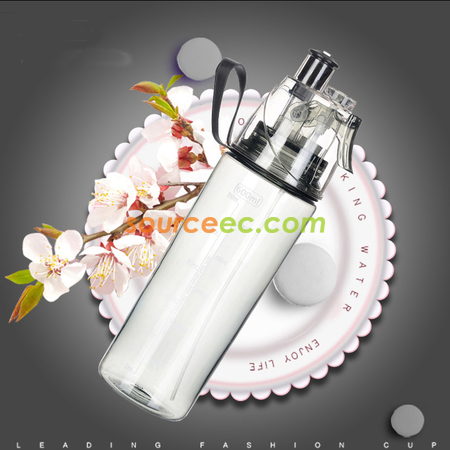 客製化600ML運動噴水水壺禮品