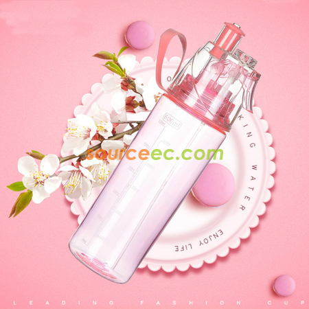 客製化600ML運動噴水水壺禮品