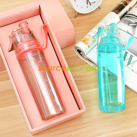 客製化600ML運動噴水水壺禮品