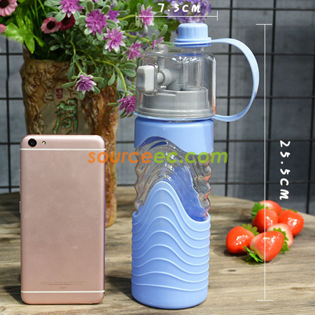客製化600ML噴水運動水壺禮品