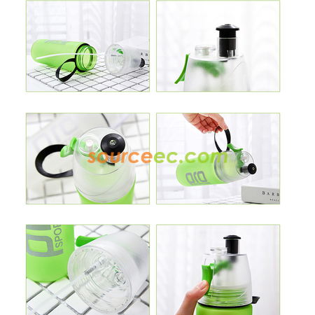 客製化600ML運動噴水水壺禮品