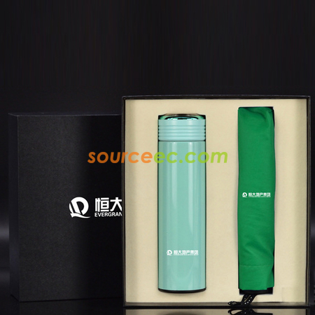 客製化高檔雨傘客製化保溫杯套裝訂做禮品