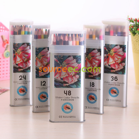 彩色鉛筆三角鐵盒裝