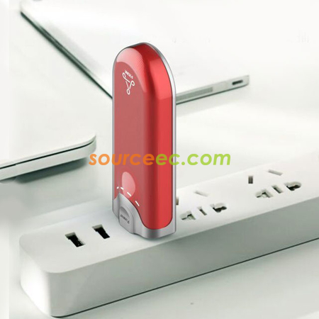 客製化時尚自帶線行動電源禮品