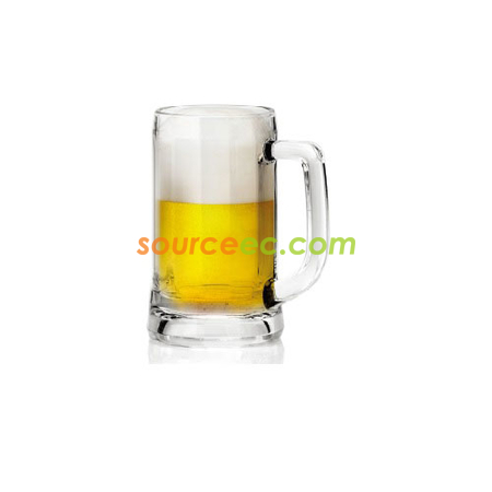 直紋附柄啤酒杯