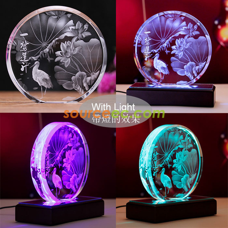 客製化內雕水晶獎座禮品