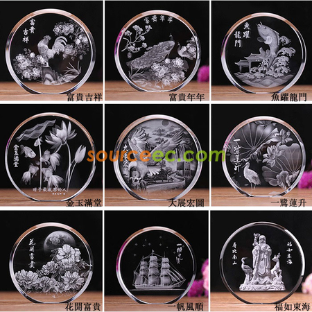 客製化內雕水晶獎座禮品