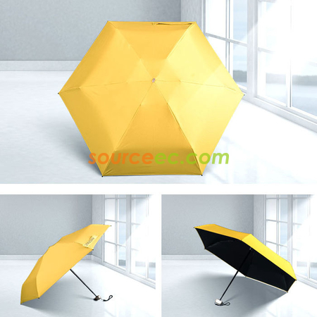 客製化折疊黑膠迷你雨傘禮品