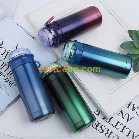 客製化350ML 炫彩極光漸變客製化保溫杯禮品