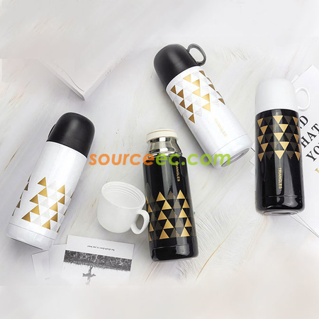 客製化350ML 三角不鏽鋼客製化保溫杯禮品