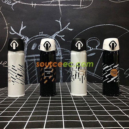 客製化500ML 彈跳蓋不銹鋼保溫杯禮品