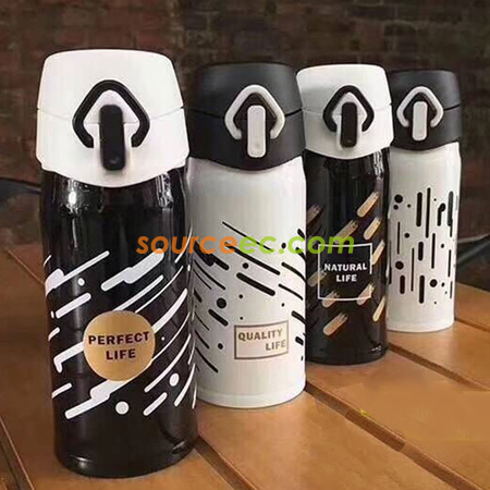 客製化500ML 彈跳蓋不銹鋼保溫杯禮品