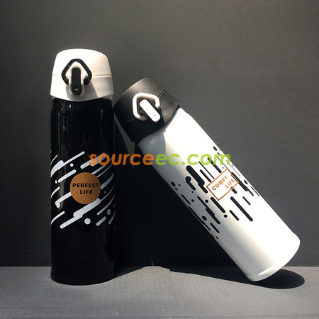 客製化500ML 彈跳蓋不銹鋼保溫杯禮品