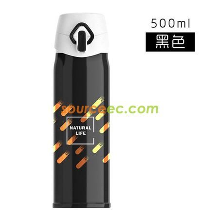 客製化500ML 彈跳蓋不銹鋼保溫杯禮品