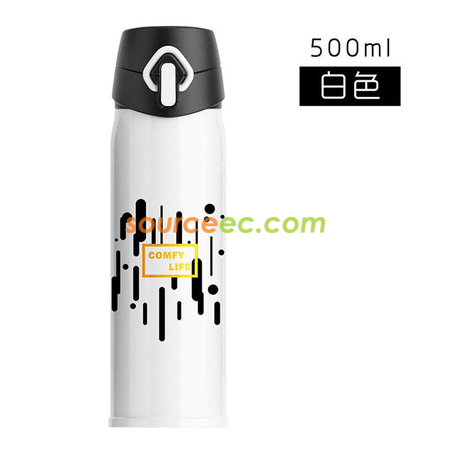 客製化500ML 彈跳蓋不銹鋼保溫杯禮品
