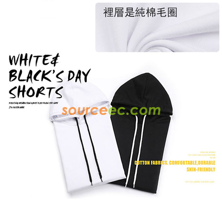 客製化七分袖帶帽T-shirt禮品