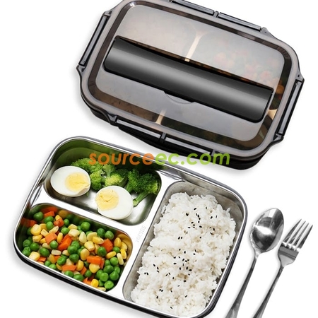 客製化多格不鏽鋼飯盒（帶餐具）禮品