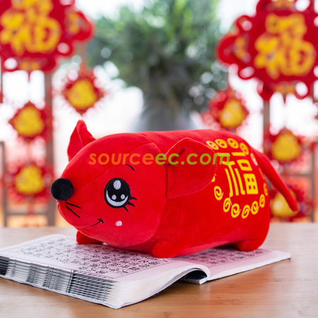 客製化喜慶福鼠毛絨玩偶禮品