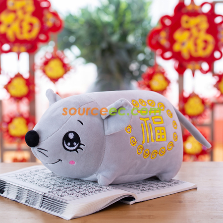 客製化喜慶福鼠毛絨玩偶禮品