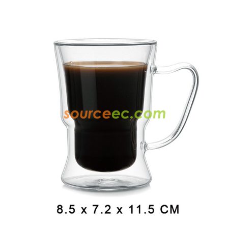 客製化250ML 雙層玻璃杯禮品