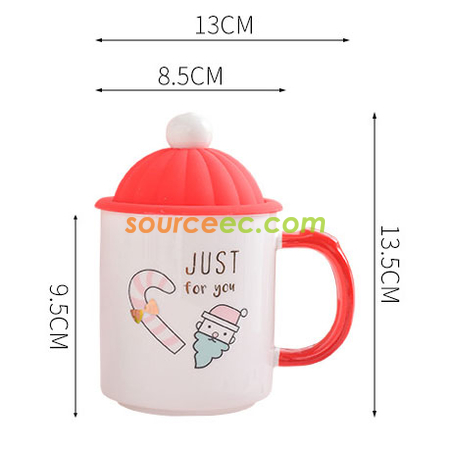 客製化創意聖誕陶瓷杯禮品